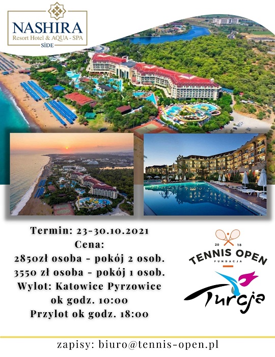 Tenisowy wyjad do Turcji plakat Tennis Open